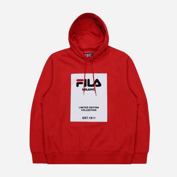 Fila Uni Women's Hoodies - Red,NZ 972-3851